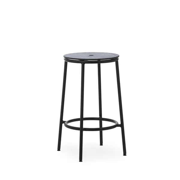 Circa Barstol H65 Sort/Sort Eik