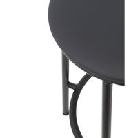 Circa Bar Stool H65 Leather Upholstered Black/Black Leather 41599
