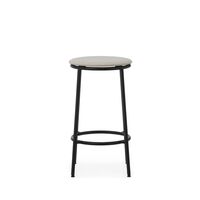 Circa Bar Stool H65 Upholstered Black/MLF20 Sand