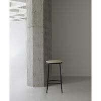 Circa Bar Stool H65 Upholstered Black/MLF20 Sand