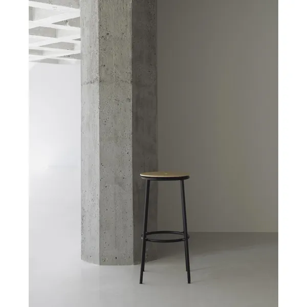 Circa Bar Stool H75 Black/Oak