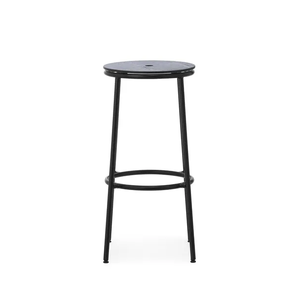 Circa Bar Stool H75 Black/Black Oak