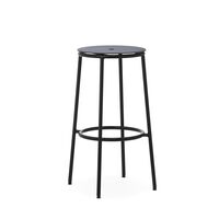Circa Barstol H75 Sort/Sort Aluminium