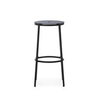 Circa Barstol H75 Sort/Sort Aluminium
