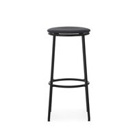 Circa Bar Stool H75 Leather Upholstered Black/Black Leather 41599
