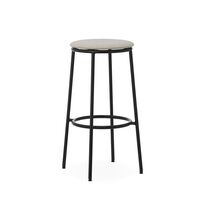Circa Bar Stool H75 Upholstered Black/MLF20 Sand