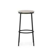 Circa Bar Stool H75 Upholstered Black/MLF20 Sand