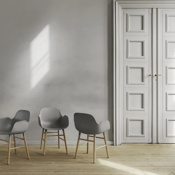 Form Sedia da Pranzo con Braccioli Rovere/Main Line Flax MLF20