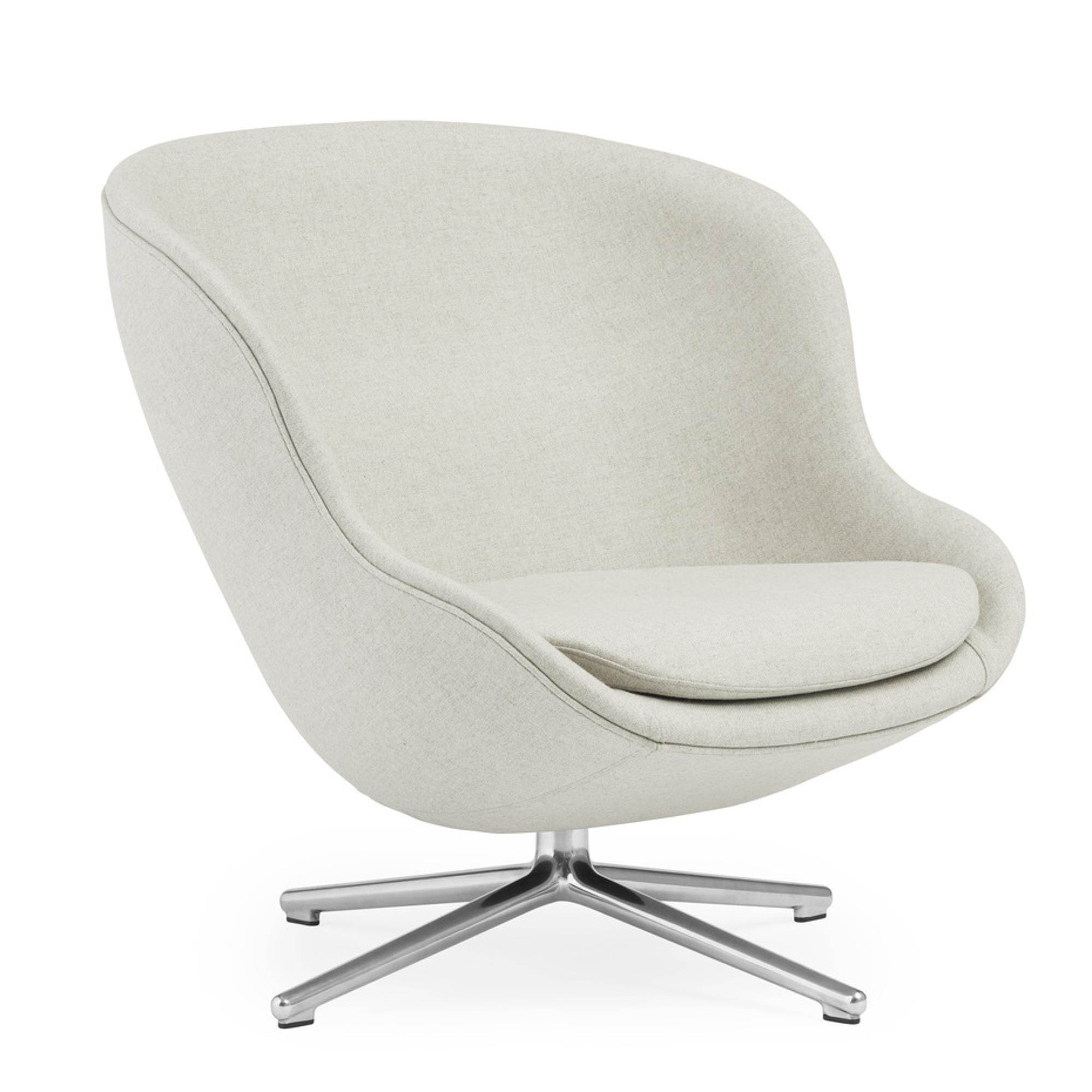 Hyg Lenestol med Svingbar Ramme Lav Aluminium/ Sand MLF20