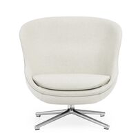 Hyg Sessel mit Drehgestell Niedrig Aluminium/ Sand MLF20