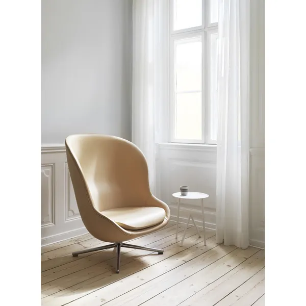 Hyg Lenestol med Svingbar Ramme Høy Sort Aluminium/ Grå LDS16