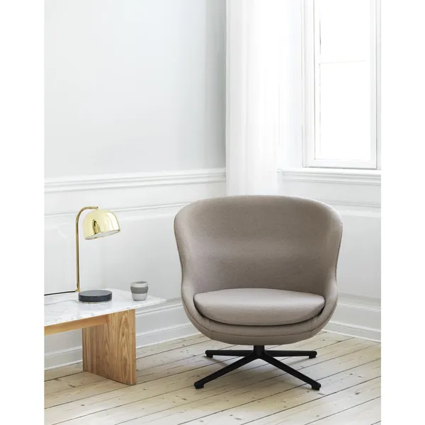 Hyg Sessel Niedrig Eiche/Brandy Leder