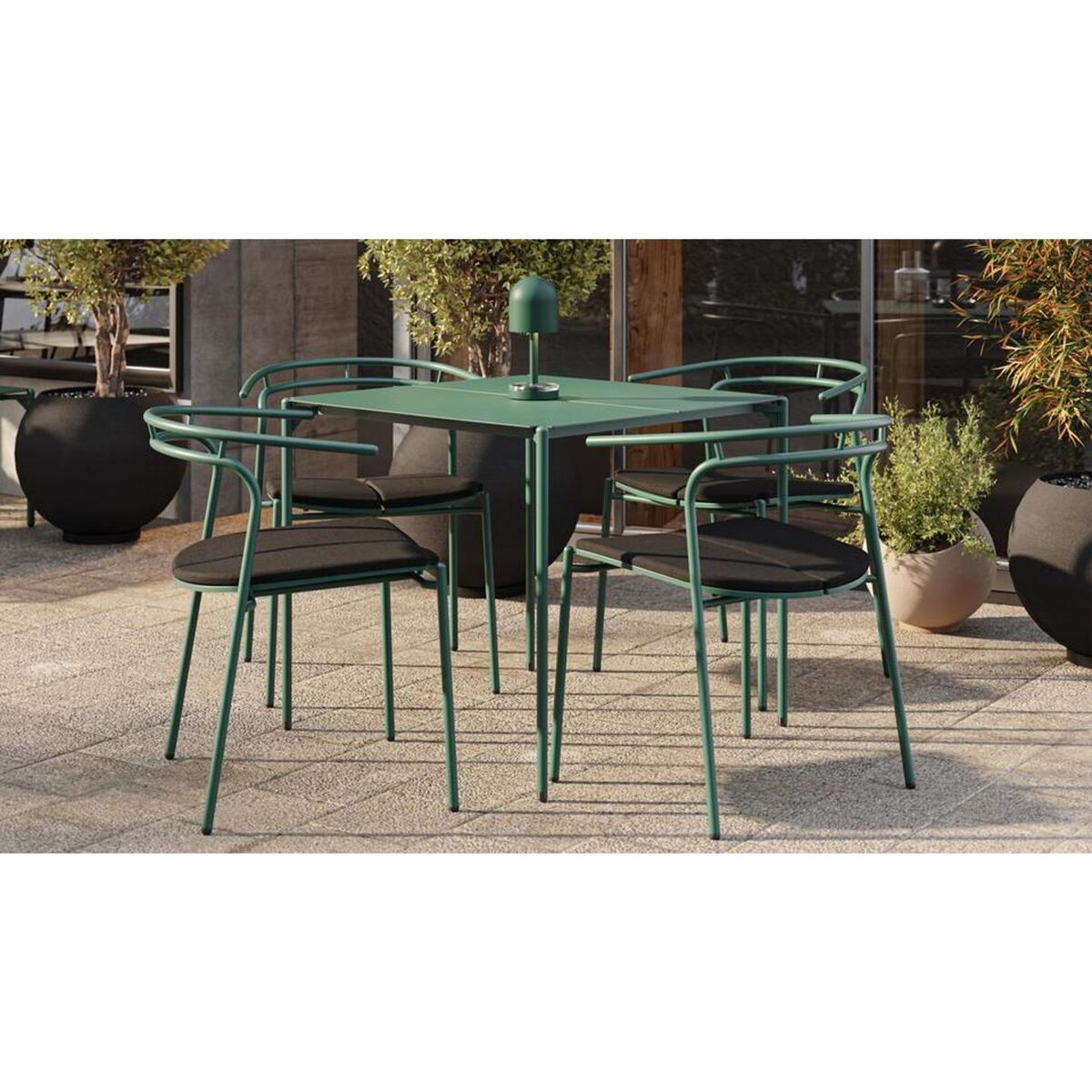 Table à Manger NOVO L80 Vert Forêt