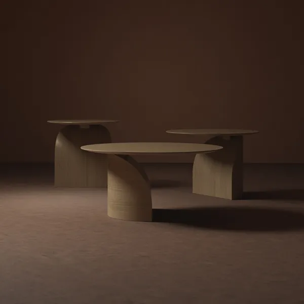 Savoa Couchtisch Ø64 Natur Eiche