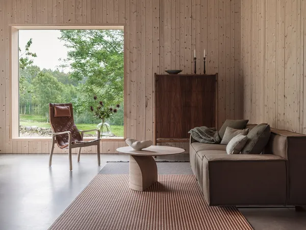 Savoa Couchtisch Ø84 Natur Eiche