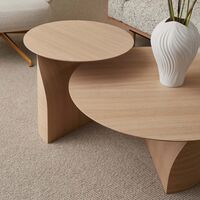 Savoa Salontafel Ø84 Geolied Eiken