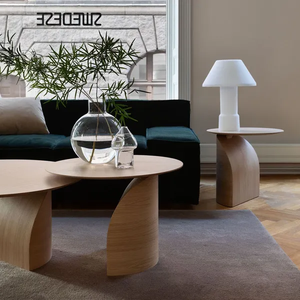 Savoa Salontafel Ø84 Geolied Eiken