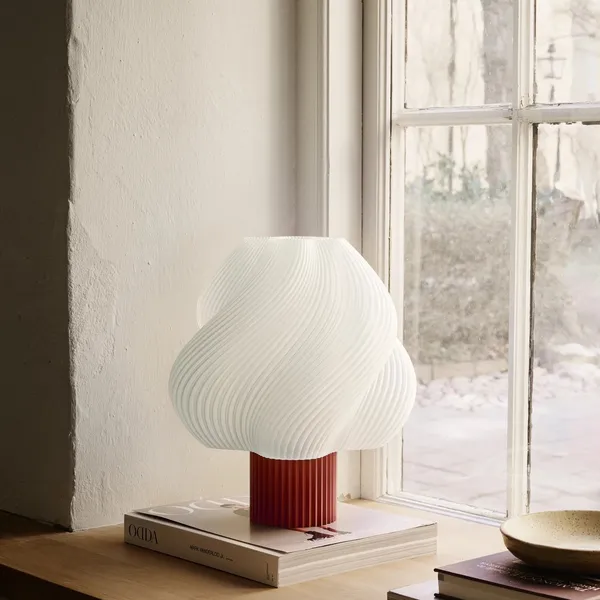 Crème Atelier Soft Serve Grande Table Lamp Rhubarb