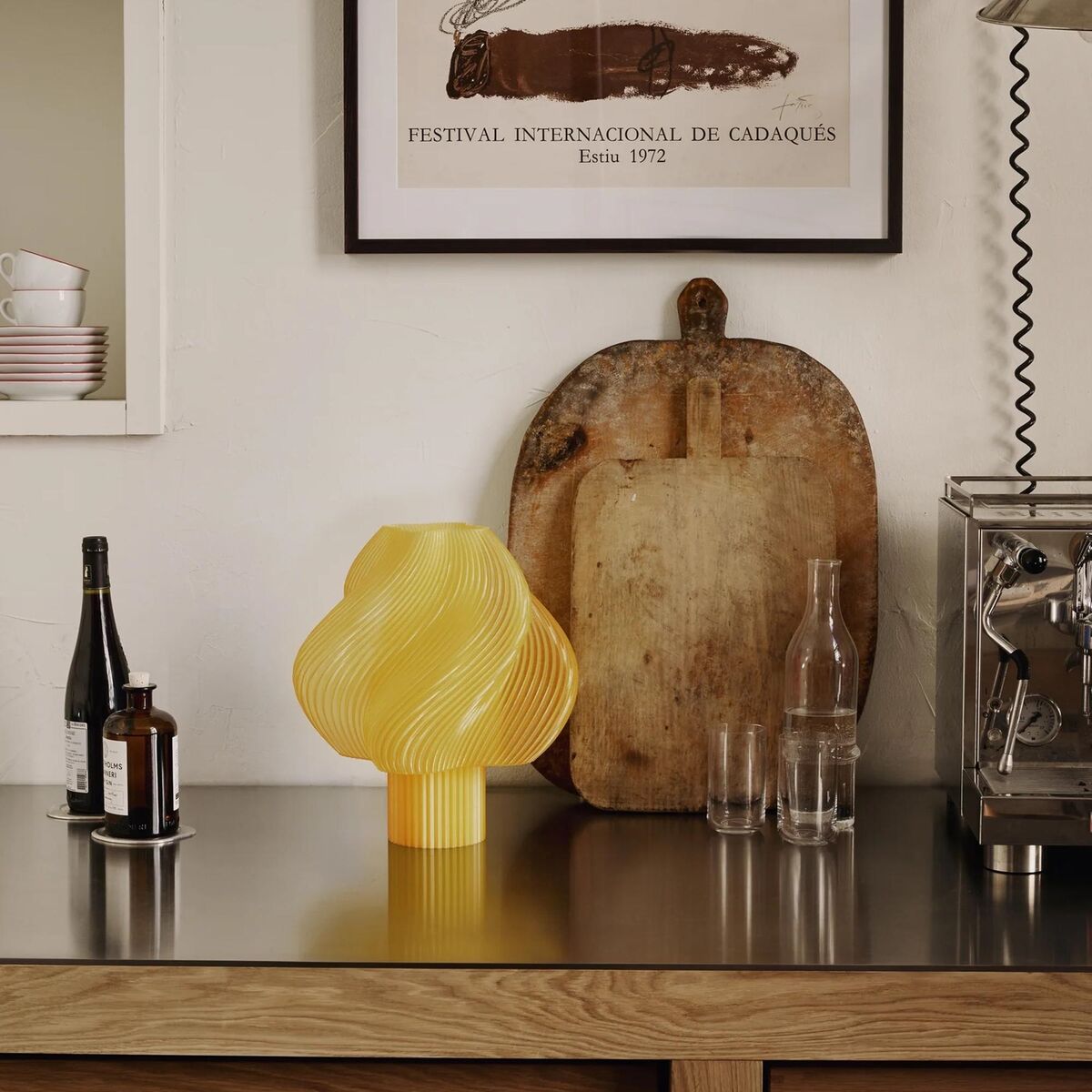 Crème Atelier Soft Serve Grande Table Lamp Limoncello Sorbet