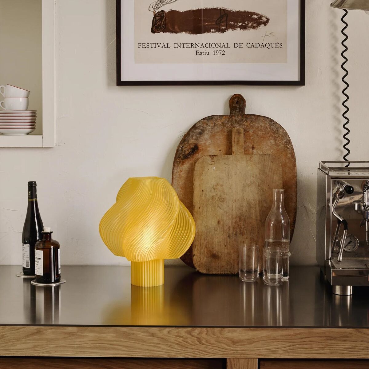 Crème Atelier Soft Serve Grande Table Lamp Limoncello Sorbet