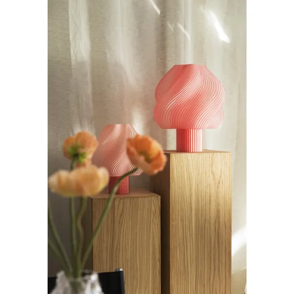Crème Atelier Soft Serve Grande Table Lamp Peach Sorbet