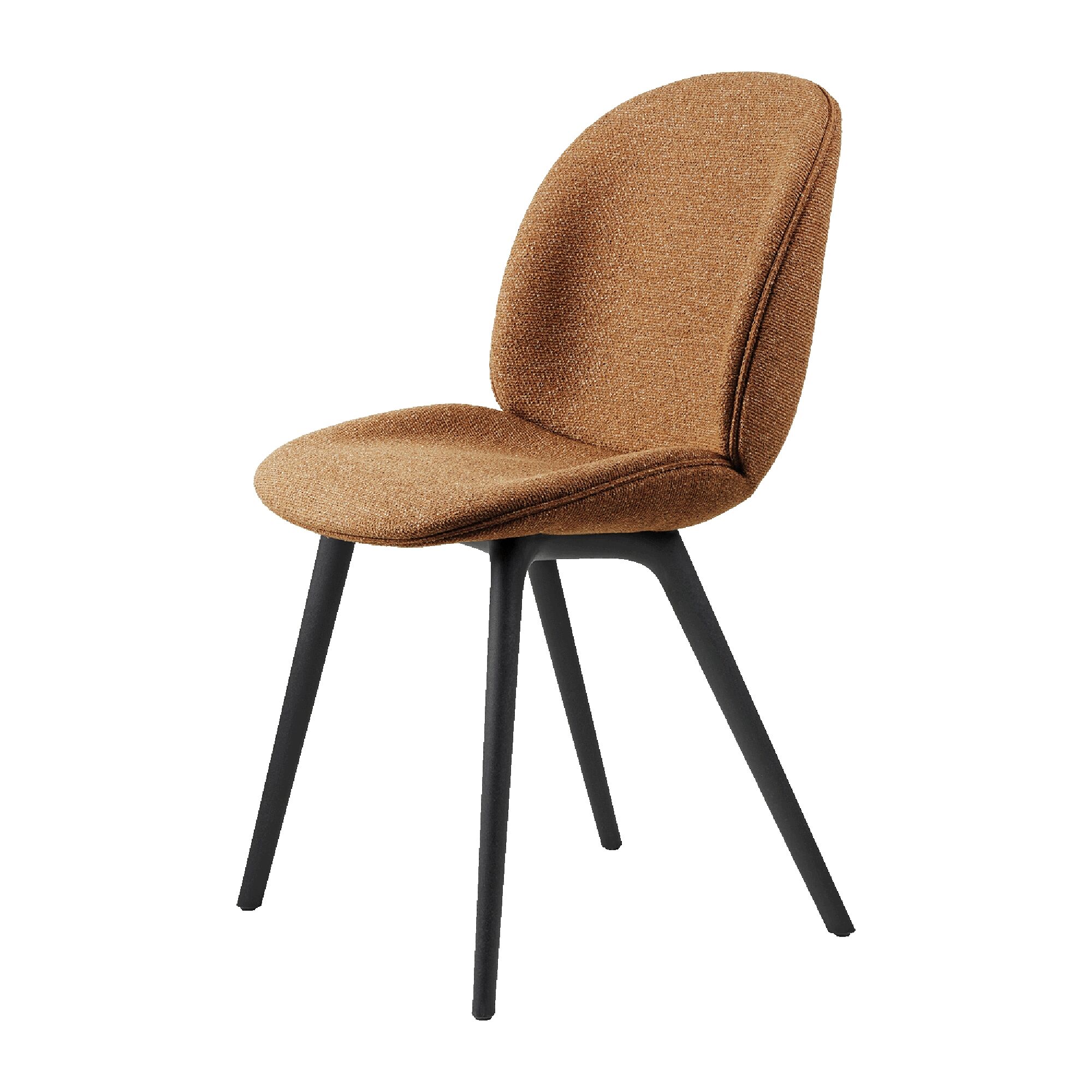 Beetle Spisestol Plastben Trukket med Rundt Bouclé 032