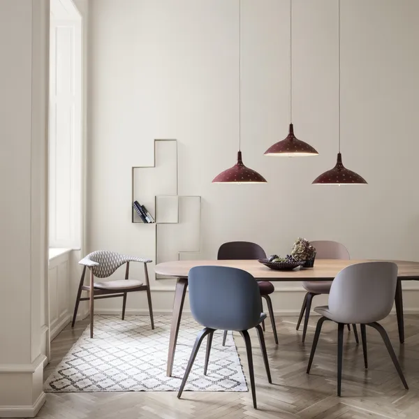 Masculo Dining Chair Upholstered In Plain 0026 With Legs In Walnut