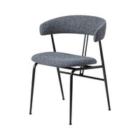 Base I Mat Sort, Polstring I Around Bouclé 023
