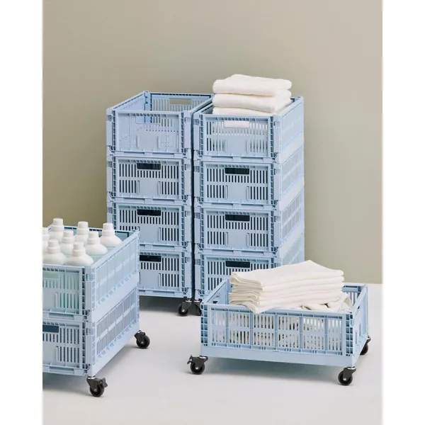Colour Crate Wheels For Box 4 pcs. Large Gray