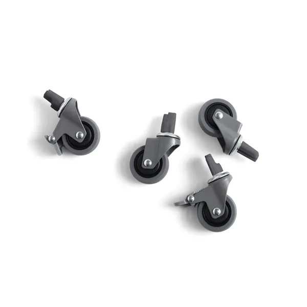 Colour Crate Wheels For Crate 4 pcs. Medium Gray