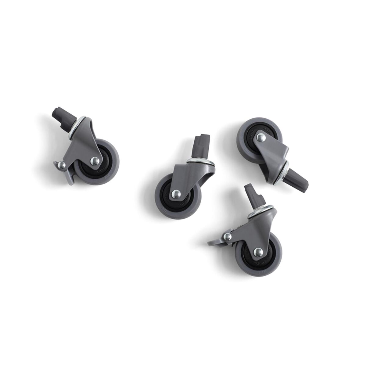 Colour Crate Wheels For Crate 4 pcs. Medium Gray