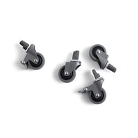 Colour Crate Wheels For Crate 4 pcs. Medium Gray