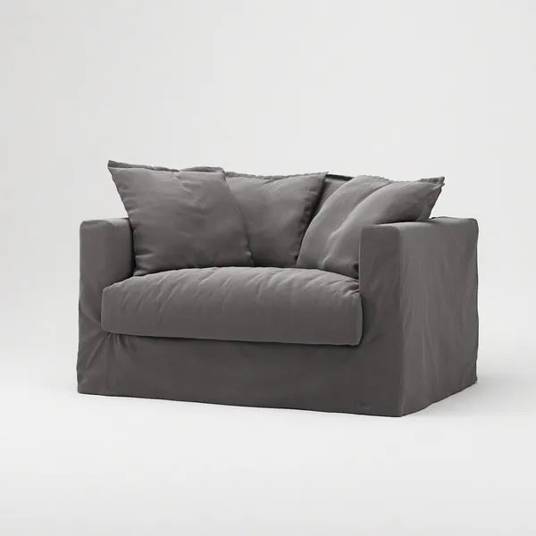 Le Grand Air Love Seat Fauteuil Gris