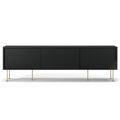 Vogue TV-Bank mit Beinen 180 Anthrazitgrau/Messing