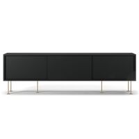 Vogue TV-Bank mit Beinen 180 Anthrazitgrau/Messing