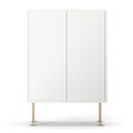 Vogue Kast 64 Wit/Messing