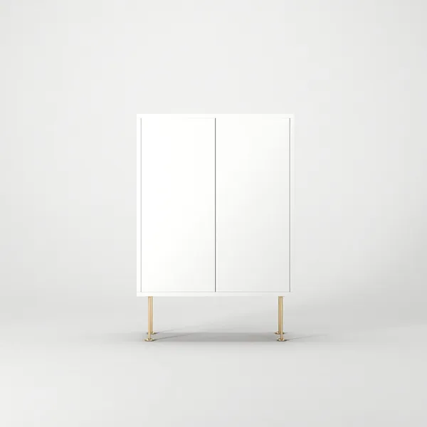 Vogue Kast 64 Wit/Messing