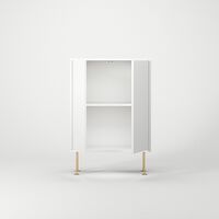 Vogue Kast 64 Wit/Messing