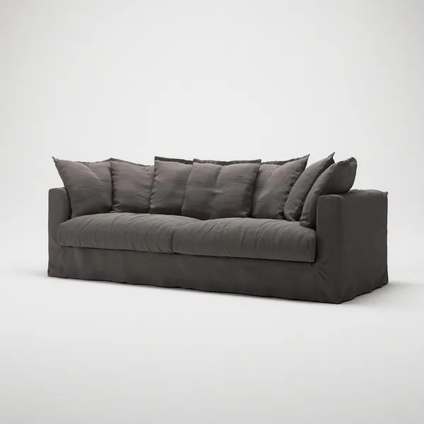 Le Grand Air 3-sitssoffa Rökt Granit