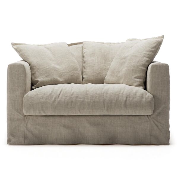 Le Grand Air Love Seat Armchair Natural Blonde