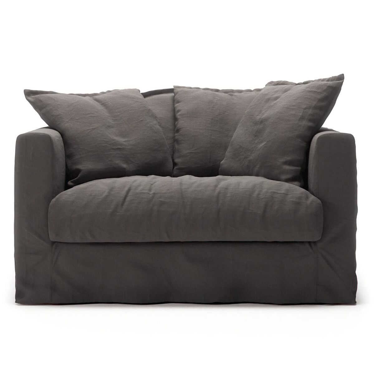 Le Grand Air Love Seat Armchair Smoked Granite
