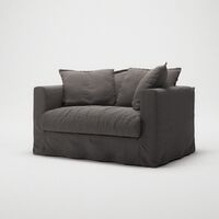 Le Grand Air Love Seat Armchair Smoked Granite