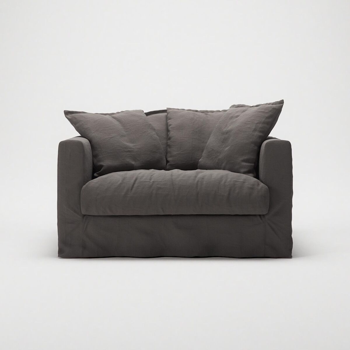 Le Grand Air Love Seat Armchair Smoked Granite