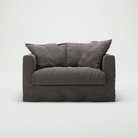 Le Grand Air Love Seat Armchair Smoked Granite