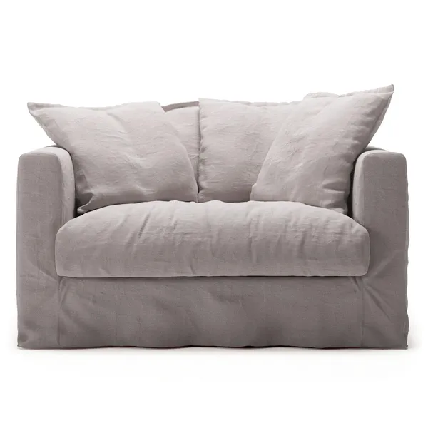 Le Grand Air Love Seat Armchair Misty Grey
