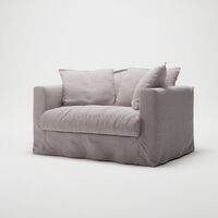 Le Grand Air Love Seat Armchair Misty Grey