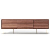 Vogue Mobile TV con Gambe 180 Noce/Ottone
