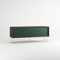 Vogue Mobile TV con Gambe 136 Verde/Ottone