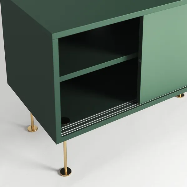 Vogue Mobile TV con Gambe 136 Verde/Ottone