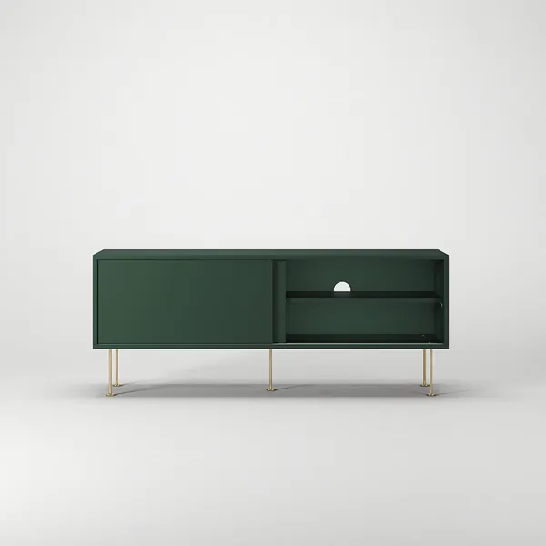 Vogue Mobile TV con Gambe 136 Verde/Ottone